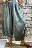 Tasha Cushion Cotton Driftwood Bloom Pant Khaki